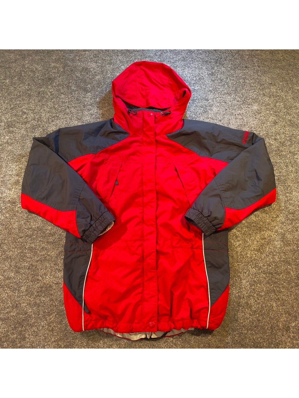 Columbia Sportswear 3-in-1 Interchange Winter Jacket Red Gray Women's Medium